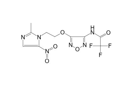 2,2,2-trifluoro-N-[4-[2-(2-methyl-5-nitro-1-imidazolyl)ethoxy]-1,2,5-oxadiazol-3-yl]acetamide