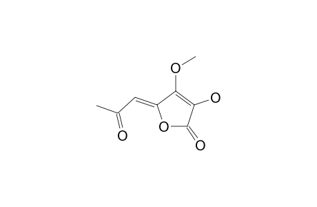 4-Methoxy-5-[Z-(acetylmethylidene]-3-hydroxy-2-furanone