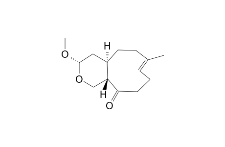 (3S,4aR,7E,11aS)-3-methoxy-7-methyl-3,4,4a,5,6,9,10,11a-octahydro-1H-cyclonona[c]pyran-11-one