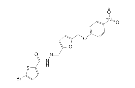 5-bromo-N'-((E)-{5-[(4-nitrophenoxy)methyl]-2-furyl}methylidene)-2-thiophenecarbohydrazide