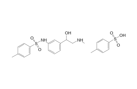 3'-[1-hydroxy-2-(methylamino)ethyl]-p-toluenesulfonanilide, p-toluenesulfonate