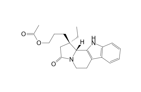 3H-Indolizino[8,7-b]indol-3-one, 1-[3-(acetyloxy)propyl]-1-ethyl-1,2,5,6,11,11b-hexahydro-, trans-(.+-.)-