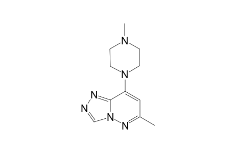 [1,2,4]Triazolo[4,3-b]pyridazine, 6-methyl-8-(4-methyl-1-piperazinyl)-