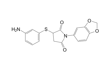 2-[(m-aminophenyl)thio]-N-[3,4-(methylenedioxy)phenyl]succinimide