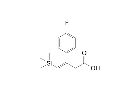 (Z)-4-Trimethylsilyl-3-(p-fluorophenyl)but-3-enoic acid