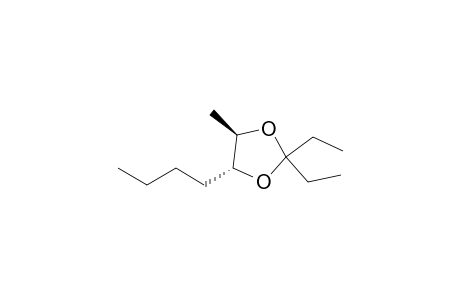 trans-4-Butyl-2,2-diethyl-5-methyl-1,3-dioxolane