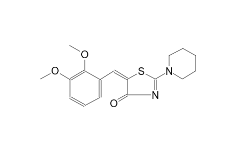 4(5H)-thiazolone, 5-[(2,3-dimethoxyphenyl)methylene]-2-(1-piperidinyl)-, (5E)-