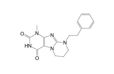 1-methyl-9-(2-phenylethyl)-6,7,8,9-tetrahydropyrimido[2,1-f]purine-2,4(1H,3H)-dione
