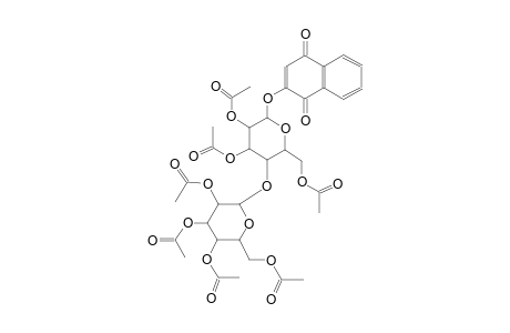 1,4-dioxo-1,4-dihydro-2-naphthalenyl 2,3,6-tri-O-acetyl-4-O-(2,3,4,6-tetra-O-acetyl-alpha-D-glucopyranosyl)-beta-D-glucopyranoside