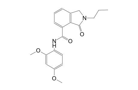 N-(2,4-dimethoxyphenyl)-3-oxo-2-propyl-4-isoindolinecarboxamide