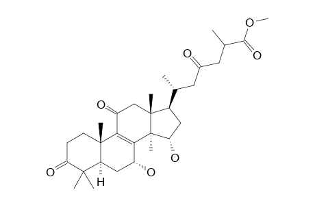 (6R)-6-[(5R,7R,10S,13R,14R,15S,17R)-7,15-dihydroxy-3,11-diketo-4,4,10,13,14-pentamethyl-2,5,6,7,12,15,16,17-octahydro-1H-cyclopenta[a]phenanthren-17-yl]-4-keto-2-methyl-enanthic acid methyl ester