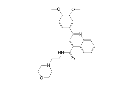 2-(3,4-dimethoxyphenyl)-N-[2-(4-morpholinyl)ethyl]-4-quinolinecarboxamide