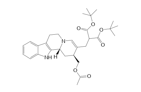 17-Norcorynan-18,18-dicarboxylic acid, 16-(acetyloxy)-20,21-didehydro-, bis(1,1-dimethylethyl) ester, (3.beta.)-(.+-.)-