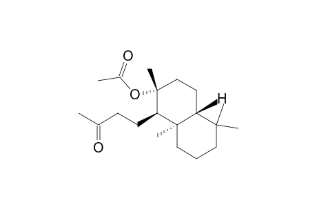 2-Butanone, 4-[2-(acetyloxy)decahydro-2,5,5,8a-tetramethyl-1-naphthalenyl]-, [1R-(1.alpha.,2.beta.,4a.beta.,8a.alpha.)]-