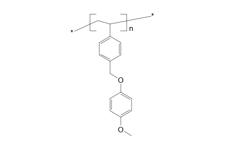 Poly(vinylbenzyl 4-methoxyphenyl ether), poly[1-(4-methoxyphenyleneoxymethylenephenylene)ethylene]