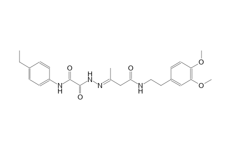 acetic acid, [(4-ethylphenyl)amino]oxo-, 2-[(E)-3-[[2-(3,4-dimethoxyphenyl)ethyl]amino]-1-methyl-3-oxopropylidene]hydrazide
