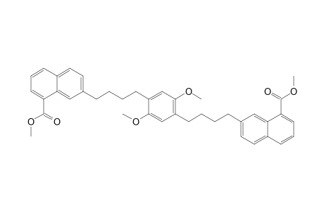 1,4-bis[4'-(8"-Methoxycarbonyl-2"-naphthyl)butyl]-2,5-dimethoxybenzene