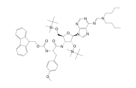 #12C;6-N-[(DI-N-BUTYLAMINO)-METHYLENE]-2',5'-BIS-O-(TERT.-BUTYLDIMETHYLSILYL)-3'-[N-(9-FLUORENYL)-METHOXYCARBONYL-L-(O-METHYL)-TYROSYLAMINO]-3'-DEOXY-BETA-D-AD