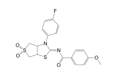benzamide, N-((2Z)-3-(4-fluorophenyl)tetrahydro-5,5-dioxidothieno[3,4-d]thiazol-2(3H)-ylidene)-4-methoxy-
