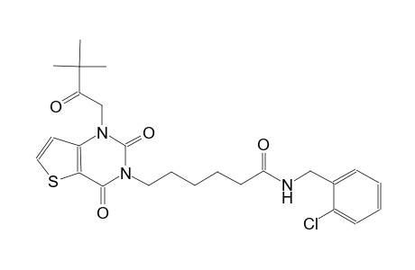 N-(2-chlorobenzyl)-6-(1-(3,3-dimethyl-2-oxobutyl)-2,4-dioxo-1,4-dihydrothieno[3,2-d]pyrimidin-3(2H)-yl)hexanamide