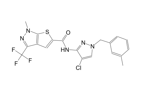 1H-thieno[2,3-c]pyrazole-5-carboxamide, N-[4-chloro-1-[(3-methylphenyl)methyl]-1H-pyrazol-3-yl]-1-methyl-3-(trifluoromethyl)-