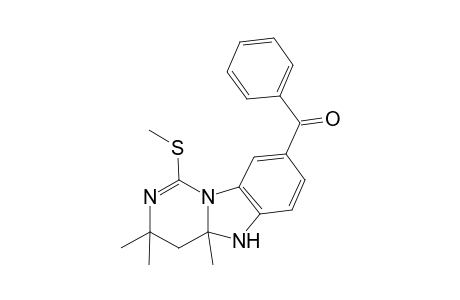 (3,3,4a-trimethyl-1-methylsulfanyl-4,5-dihydropyrimido[1,6-a]benzimidazol-8-yl)-phenyl-methanone