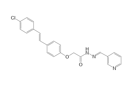 N(1)-[(4'-Chlorostilbenyloxy)methylenecarbonyl]-N(2)-(3"-pyridin-1"-yl)hydrazone