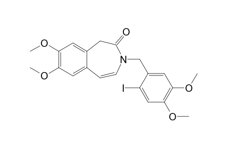 3-(2-Iodo-4,5-dimethoxybenzyl)-7,8-dimethoxy-1,3-dihydrobenzo[d]azapin-2-one