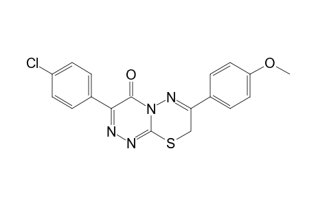 3-p-Chlorophenyl-7-p-methoxyphenyl-8H-[1,2,4]triazino[3,4-b][1,3,4]thiadiazin-4-one