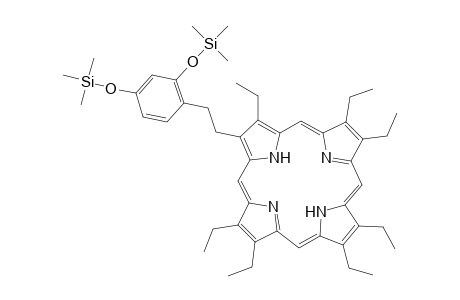 21H,23H-Porphine, 2-[1-[2,4-bis[(trimethylsilyl)oxy]phenyl]ethyl]-3,7,8,12,13,17,18-hep taethyl-