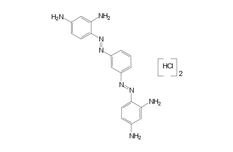 4-((E)-{3-[(E)-(2,4-Diaminophenyl)diazenyl]phenyl}diazenyl)-1,3-benzenediamine, dihydrochloride