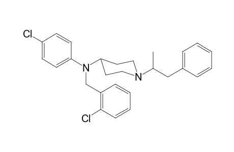 N-2-Chlorobenzyl-N-4-chlorophenyl-1-(1-phenylpropan-2-yl)piperidin-4-amine