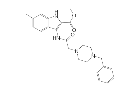 methyl 3-{[(4-benzyl-1-piperazinyl)acetyl]amino}-6-methyl-1H-indole-2-carboxylate