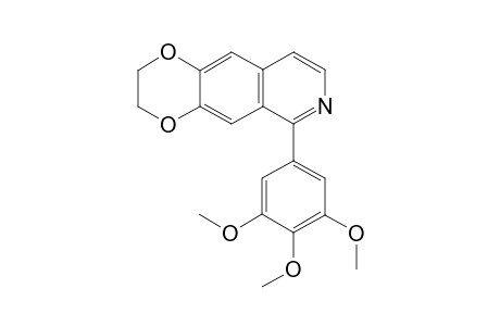 6-(3,4,5-trimethoxyphenyl)-2,3-dihydro-[1,4]dioxino[2,3-g]isoquinoline