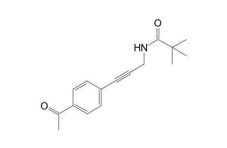 N-(3-(4-acetylphenyl)prop-2-ynyl)pivalamide