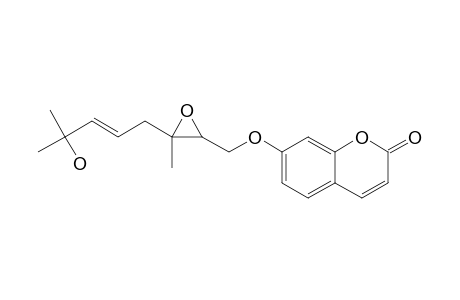 EXCAVATIN-C;7-[(5E)-2,3-EPOXY-7-HYDROXY-3,7-DIMETHYLOCT-5-ENYLOXY]-COUMARIN