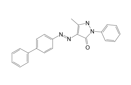 4-[(p-biphenylyl)azo]-3-methyl-1-phenyl-2-pyrazolin-5-one