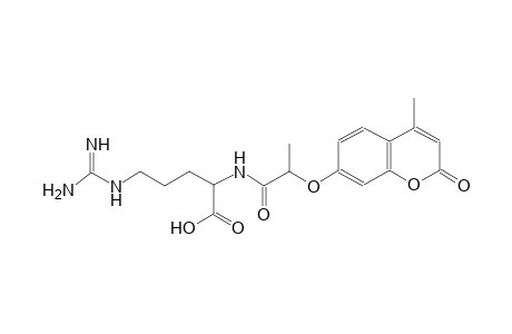 N~5~-[amino(imino)methyl]-N~2~-{2-[(4-methyl-2-oxo-2H-chromen-7-yl)oxy]propanoyl}ornithine