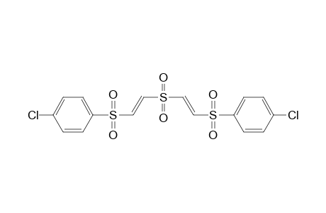 1-chloro-4-[(E)-2-[(E)-2-(4-chlorophenyl)sulfonylethenyl]sulfonylethenyl]sulfonylbenzene