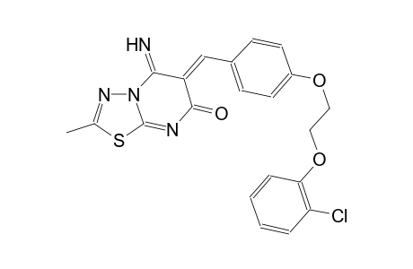 7H-[1,3,4]thiadiazolo[3,2-a]pyrimidin-7-one, 6-[[4-[2-(2-chlorophenoxy)ethoxy]phenyl]methylene]-5,6-dihydro-5-imino-2-methyl-, (6Z)-