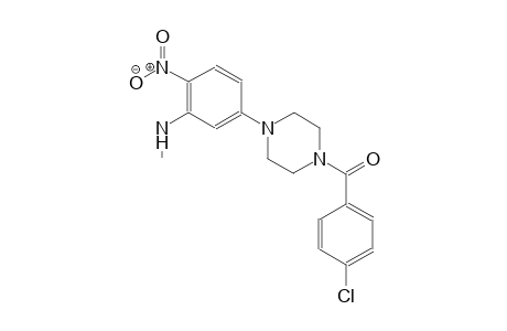 5-[4-(4-chlorobenzoyl)-1-piperazinyl]-N-methyl-2-nitroaniline