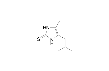 2H-Imidazole-2-thione, 1,3-dihydro-4-methyl-5-(2-methylpropyl)-
