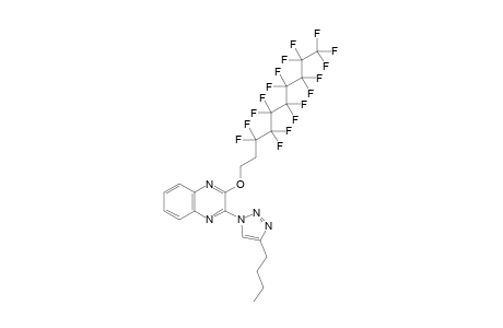 2-(4-Butyl-1H-1,2,3-triazol-1-yl)-3-((3,3,4,4,5,5,6,6,7,7,8,8,9,9,10,10,10-heptadecafluorodecyl)oxy)quinoxaline