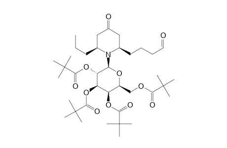 (2R,6S)-N-(2,3,4,6-TETRA-O-PIVALOYL-BETA-D-GALACTOPYRANOSYL)-2-(4-OXY-BUTYL)-6-PROPYL-PIPERIDIN-4-ONE