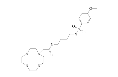 N-[4-[(4-methoxyphenyl)sulfonylamino]butyl]-2-(1,4,7,10-tetrazacyclododec-1-yl)acetamide