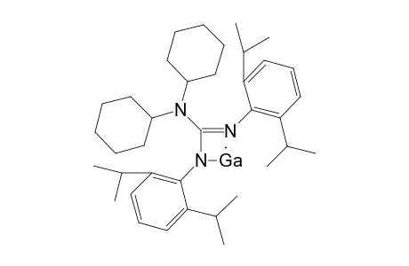 2-(N,N-Dicyclohexylamino)-1,3-bis(2',6'-diisopropylphenyl)-1,3-diaza-4-galliacyclobuta-1,2-diene