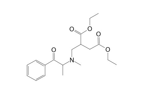 (+-)-N-(Propiophenone-2-yl)-2',3'-diethoxycarbonyl-1'-propylamine