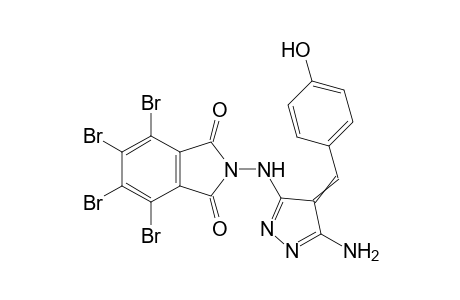 2-[[5-amino-4-[(4-hydroxyphenyl)methylene]pyrazol-3-yl]amino]-4,5,6,7-tetrabromo-isoindoline-1,3-dione