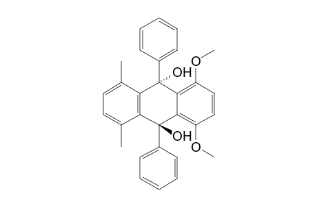 9,10-Dihydro-(trans)-9,10-dihydroxy-1,4-dimethoxy-5,8-dimethyl-9,10-diphenylanthracene