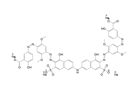 (5-Aminosalicylacid->2,5-dimethoxyaniline)(2 mol)->>6,6'-Iminobis-1-naphthol-3-sulfonacid